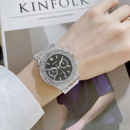 Quartz Watch With Silica Gel Strap And Buckle, Featuring Ordinary Glass Mirror And Pointer Display For Unisex
