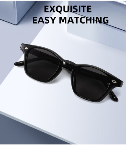 Unisex Round Frame Full Frame Sunglasses With PC Lens Material In Black, Ideal For Spring