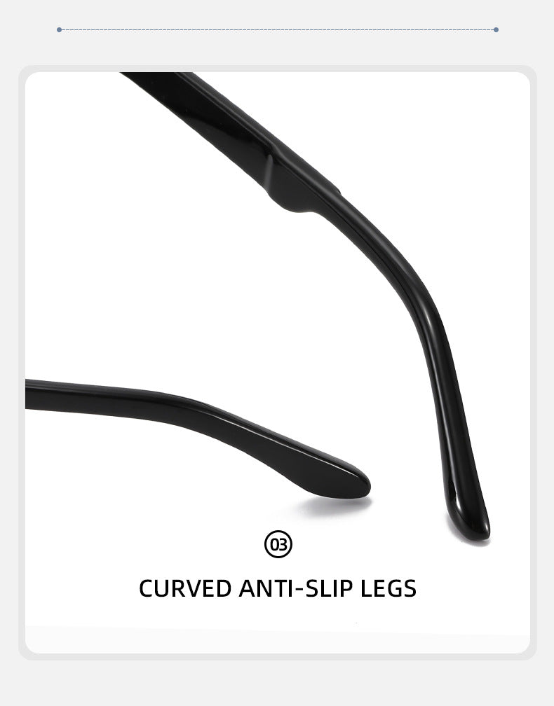 Unisex Round Frame Full Frame Sunglasses With PC Lens Material In Black, Ideal For Spring