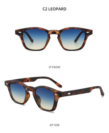 Unisex Round Frame Full Frame Sunglasses With PC Lens Material In Black, Ideal For Spring