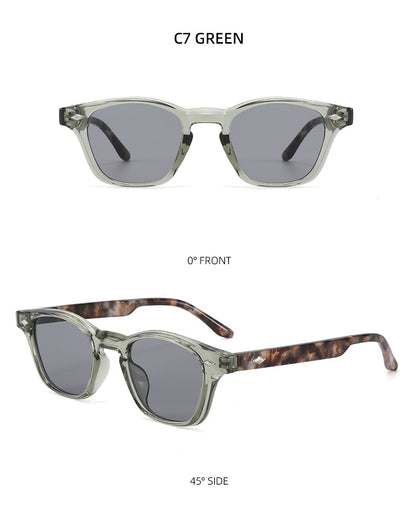 Unisex Round Frame Full Frame Sunglasses With PC Lens Material In Black, Ideal For Spring