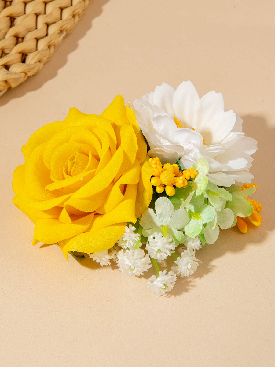 Three-Dimensional Flower Hair Clips