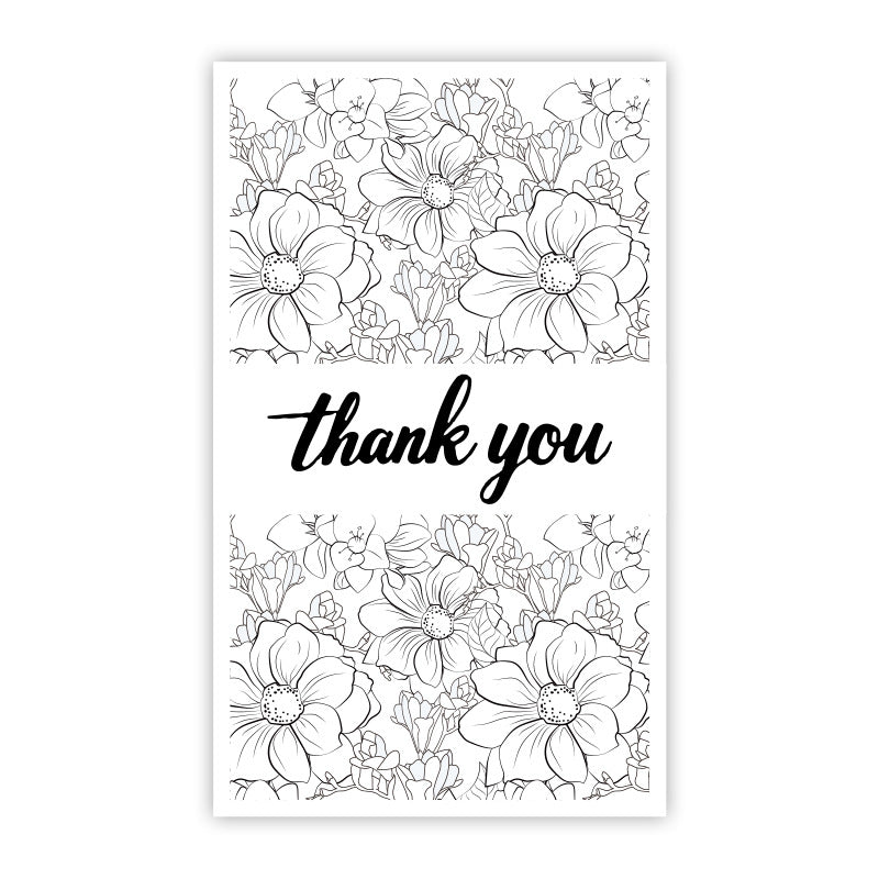 Rectangle Paper Sticker Featuring Love Charms Design, 1 Piece For Creative Stationery Use