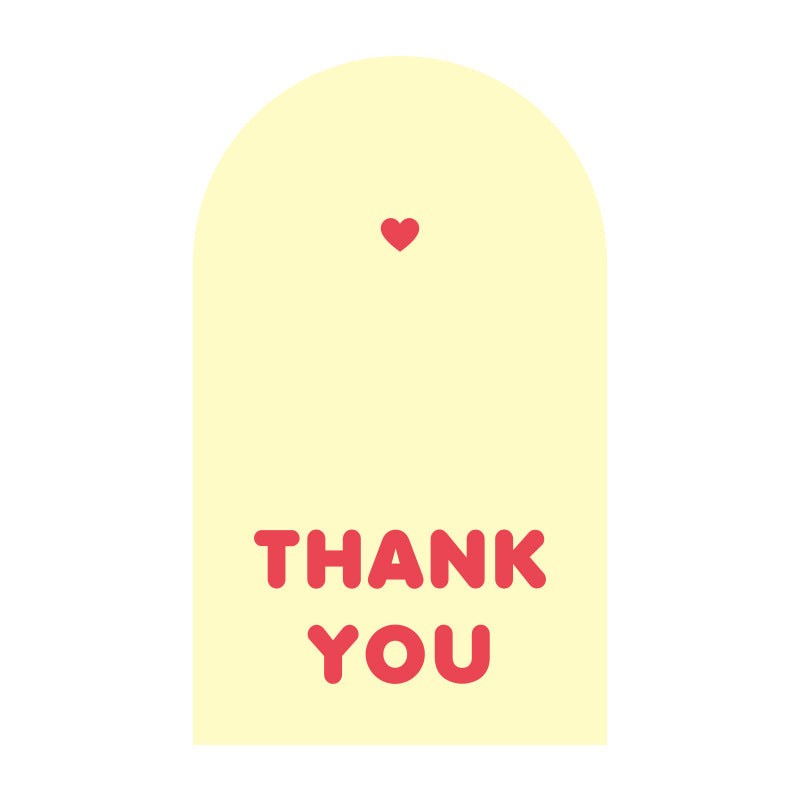 Rectangle Paper Sticker Featuring Love Charms Design, 1 Piece For Creative Stationery Use