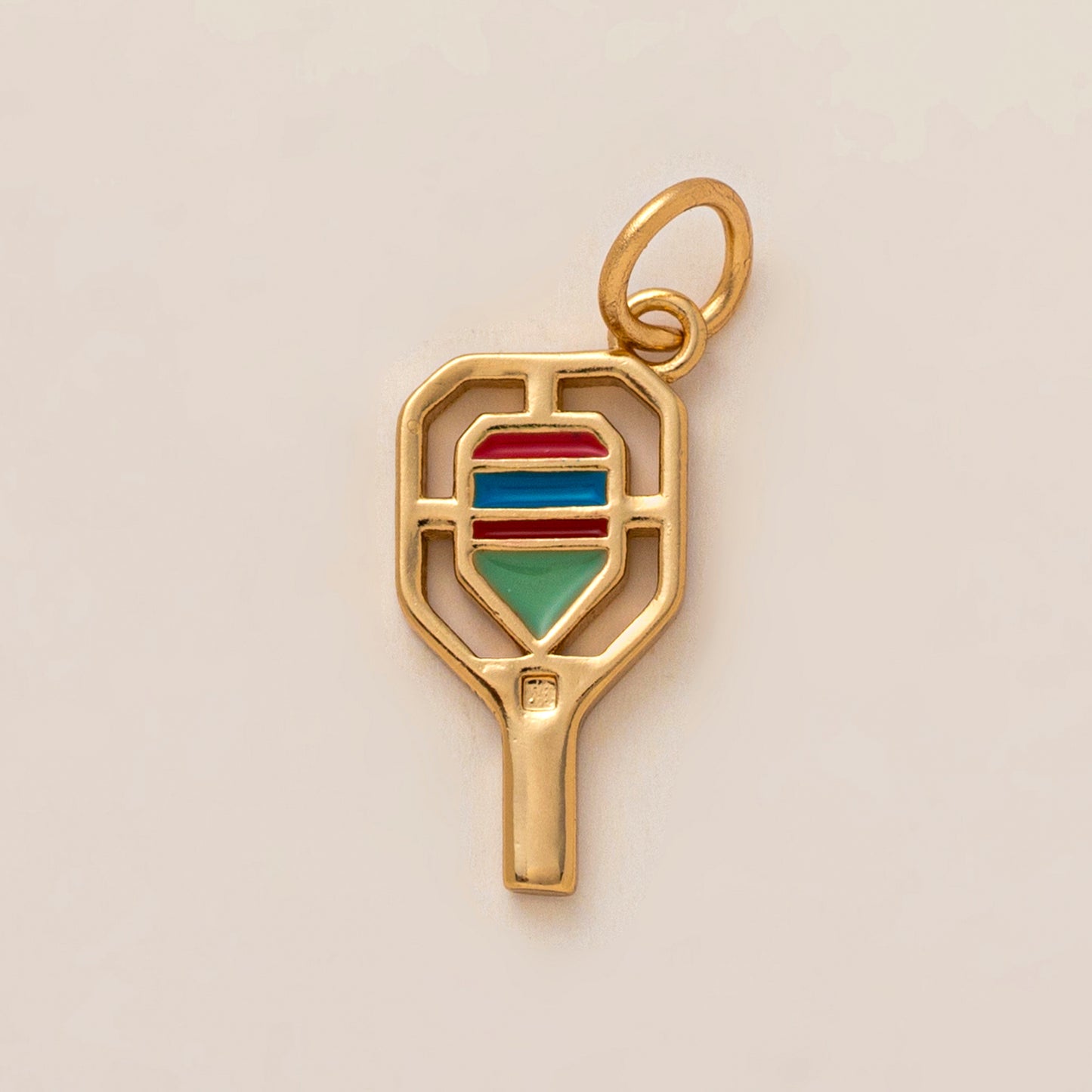Heart-Shaped Copper Pendant With Golden Electroplating And Zircon Inlay, 27x23mm, 1 Piece