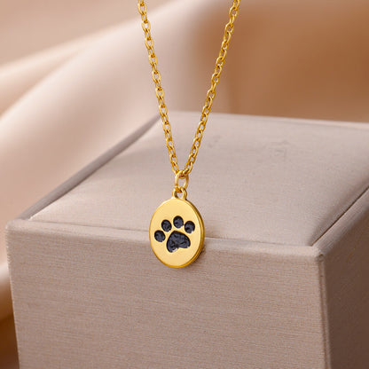 Cross Pendant Necklace For Women In 304 Stainless Steel With Electroplated 18K Gold Plated Finish And Cable Chain