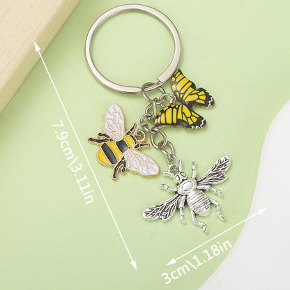 Bee Honeycomb Pendant Featuring A Detailed Bee Pattern In Durable Alloy, Available In Yellow