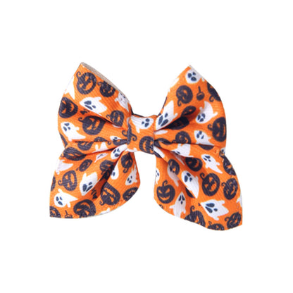 Halloween Pattern Cloth Hairpin For Kids, Festive Hair Accessory Perfect For Halloween