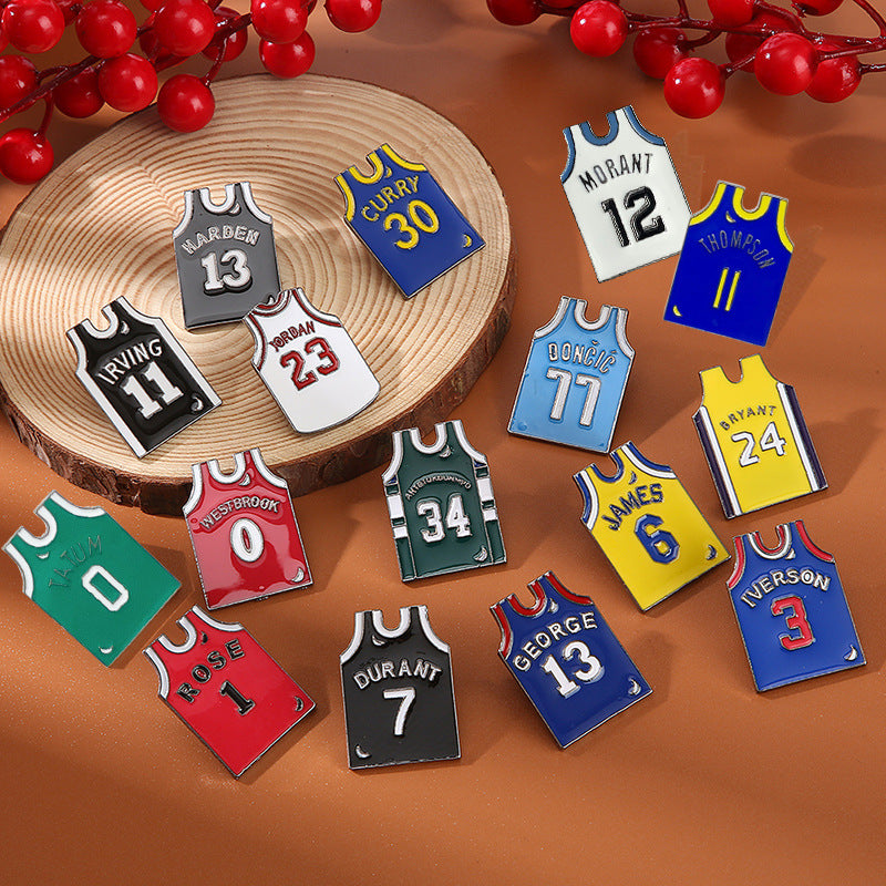 Basketball Pin Brooches In Zinc Alloy Featuring Sports Design Accessories