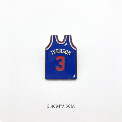 Basketball Pin Brooches In Zinc Alloy Featuring Sports Design Accessories