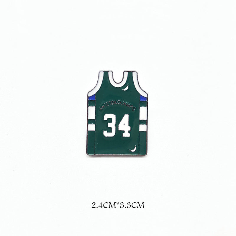 Basketball Pin Brooches In Zinc Alloy Featuring Sports Design Accessories