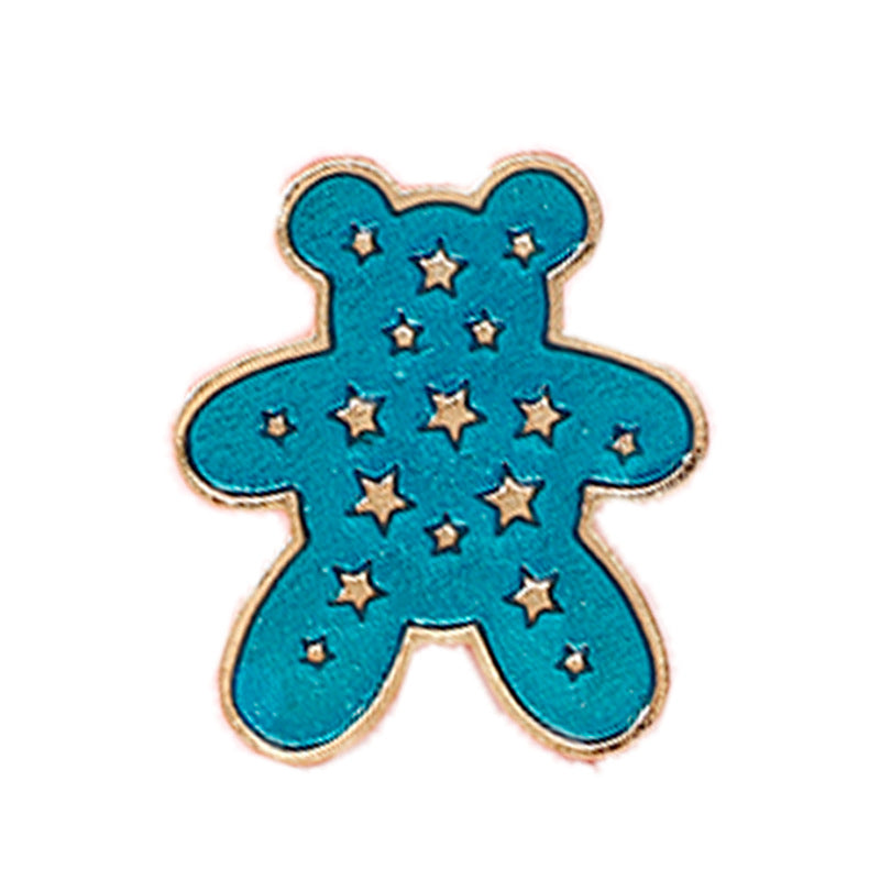 Bear Pin Brooch In Red Featuring Durable Zinc Alloy Material
