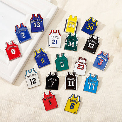 Basketball Pin Brooches In Zinc Alloy Featuring Sports Design Accessories