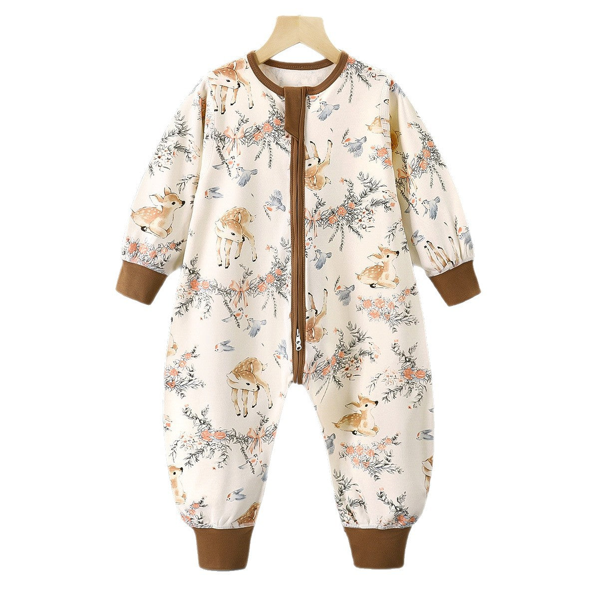 Cartoon Cotton Sleep Sack For Boys, Moisture Wicking Baby Romper Suitable For Spring