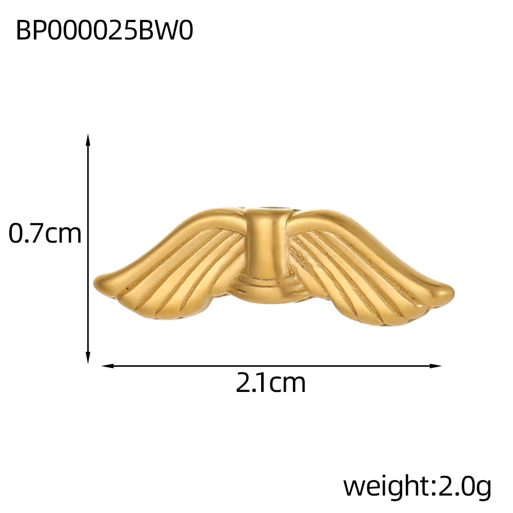 Circle Pendant In 304 Stainless Steel With 14K Real Gold Plated 0.03µm Thick PVD Coated Electroplated Finish, 1 Piece