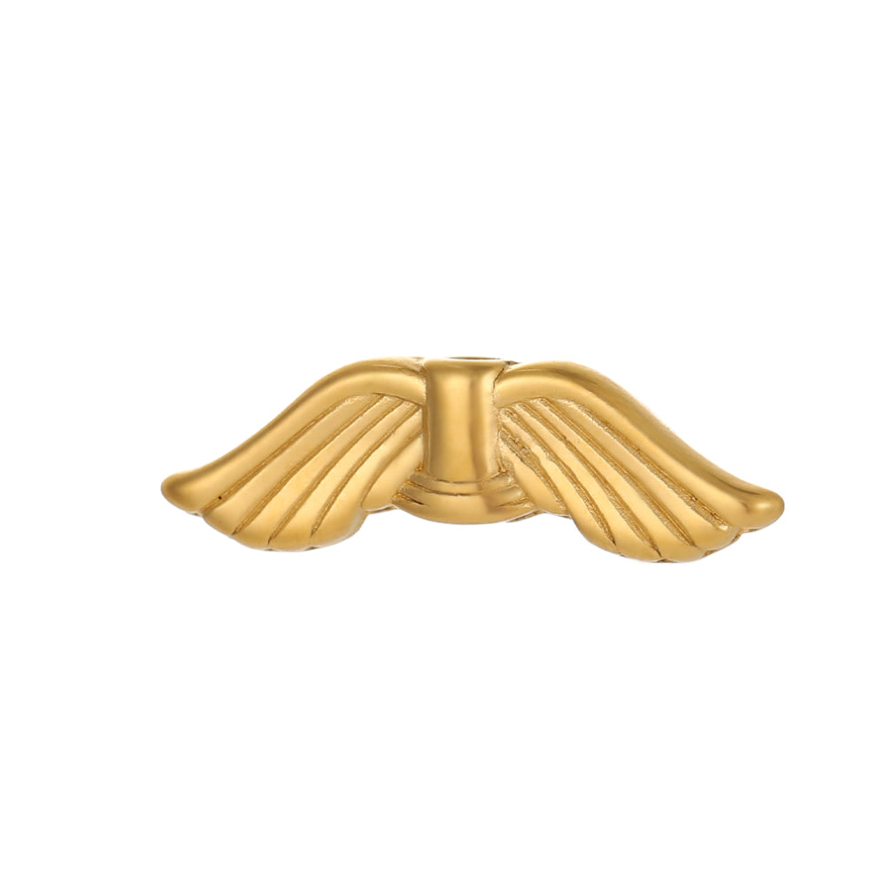 Circle Pendant In 304 Stainless Steel With 14K Real Gold Plated 0.03µm Thick PVD Coated Electroplated Finish, 1 Piece