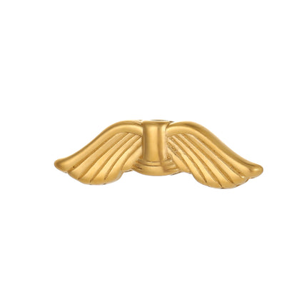 Circle Pendant In 304 Stainless Steel With 14K Real Gold Plated 0.03µm Thick PVD Coated Electroplated Finish, 1 Piece