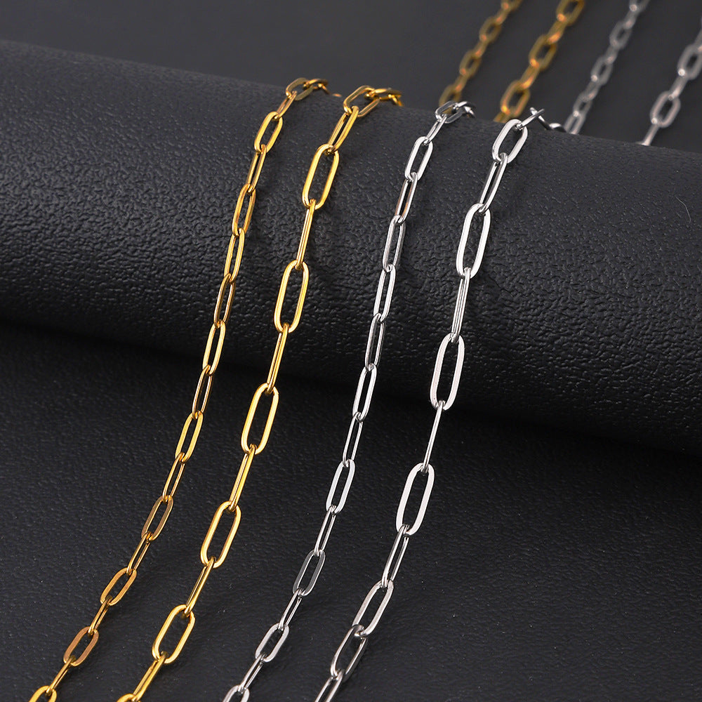 Unisex Cross Necklace For Love Charms Featuring Steel Color Cable Chain, 1 Piece