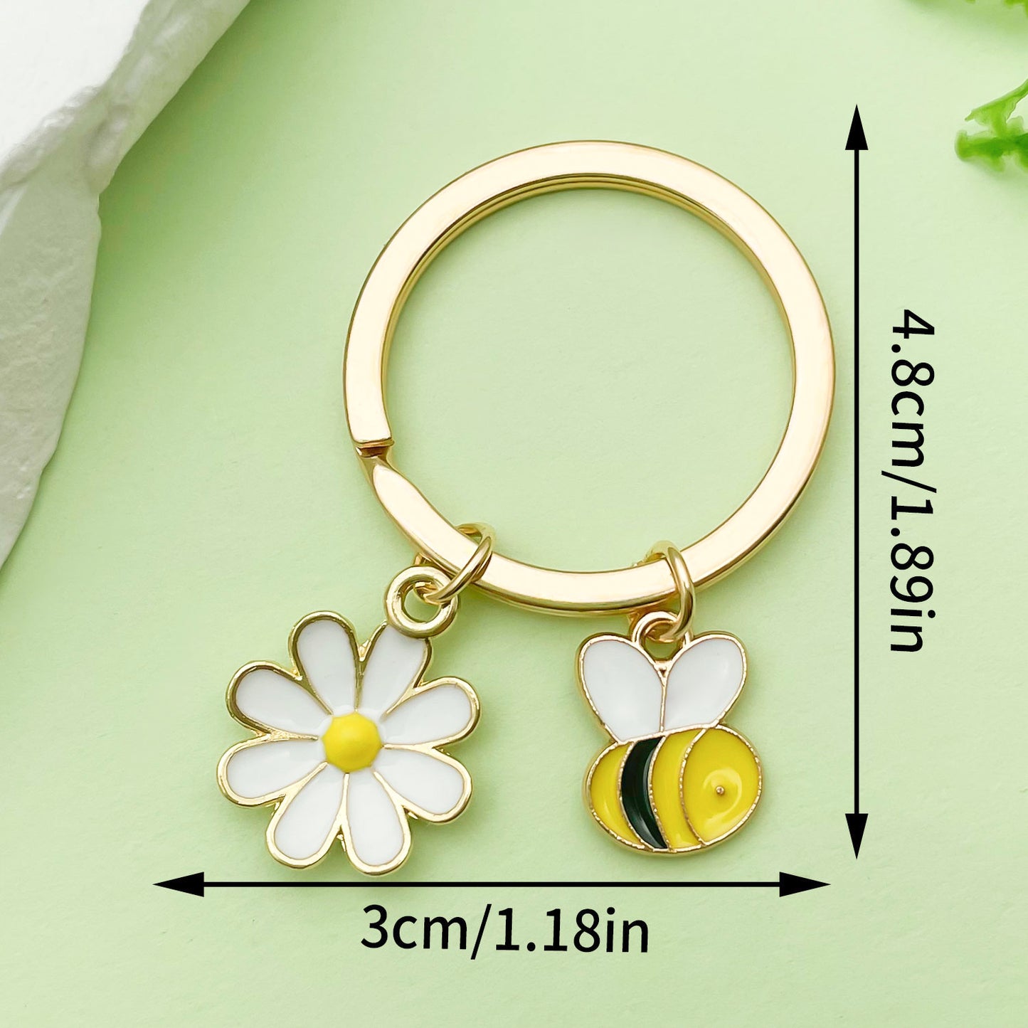 Bee Honeycomb Pendant Featuring A Detailed Bee Pattern In Durable Alloy, Available In Yellow
