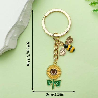 Bee Honeycomb Pendant Featuring A Detailed Bee Pattern In Durable Alloy, Available In Yellow