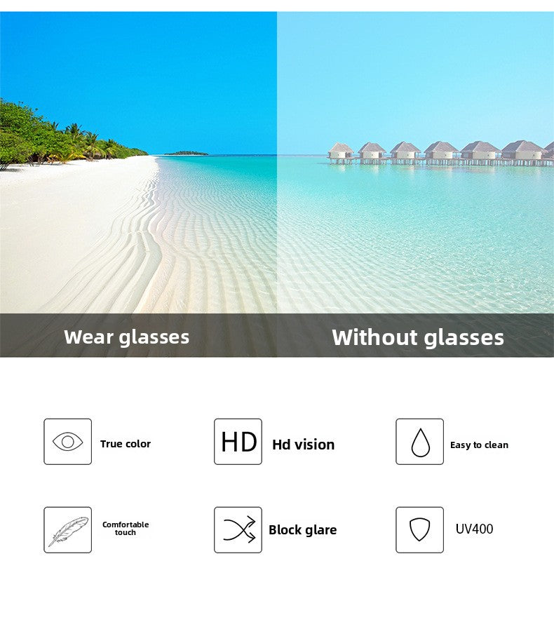 Unisex Square Full Frame Sunglasses With PC Lens Material In Black For Spring And Summer
