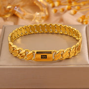 Gold NK Shape Bracelet