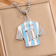 Steel Color No. 10 Messi Necklace