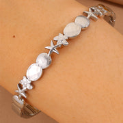 Steel Starfish Shell Bracelet