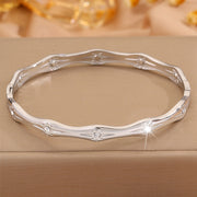 Steel Color Sun Bamboo Bracelet