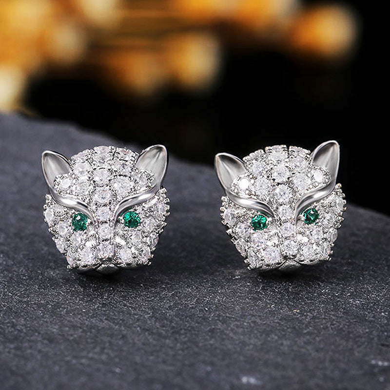 For Women Irregular Stud Earrings In White, Electroplated With Copper Posts