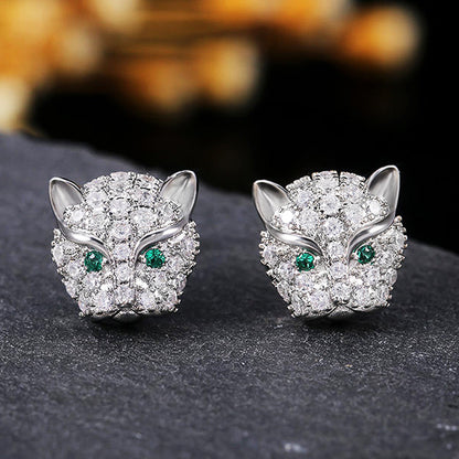 For Women Irregular Stud Earrings In White, Electroplated With Copper Posts