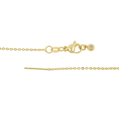 For Love Charms Golden Copper Pendant Featuring Electroplated Finish With Birthstone Inlay