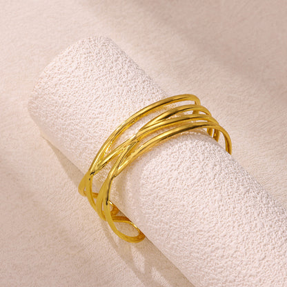 Vintage Style Leaf For Women Weekend Earrings In Iron With 18K Real Gold Plated Waterproof Non Tarnish Craft