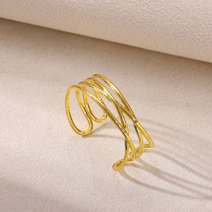 Vintage Style Leaf For Women Weekend Earrings In Iron With 18K Real Gold Plated Waterproof Non Tarnish Craft