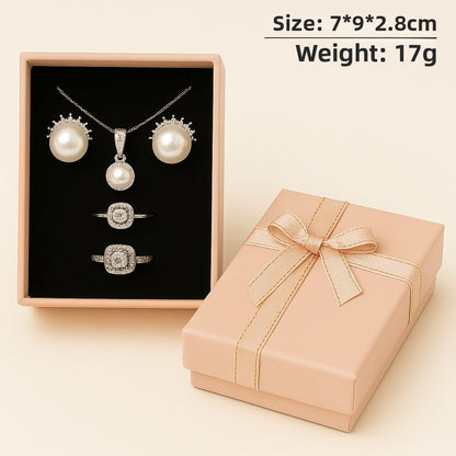1 Piece Paper Jewelry Box With Bow Tie Design For Elegant Jewelry Packaging