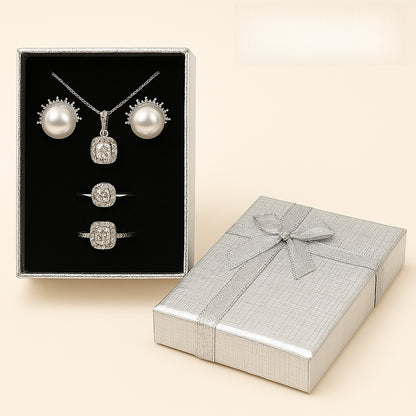 1 Piece Paper Jewelry Box With Bow Tie Design For Elegant Jewelry Packaging