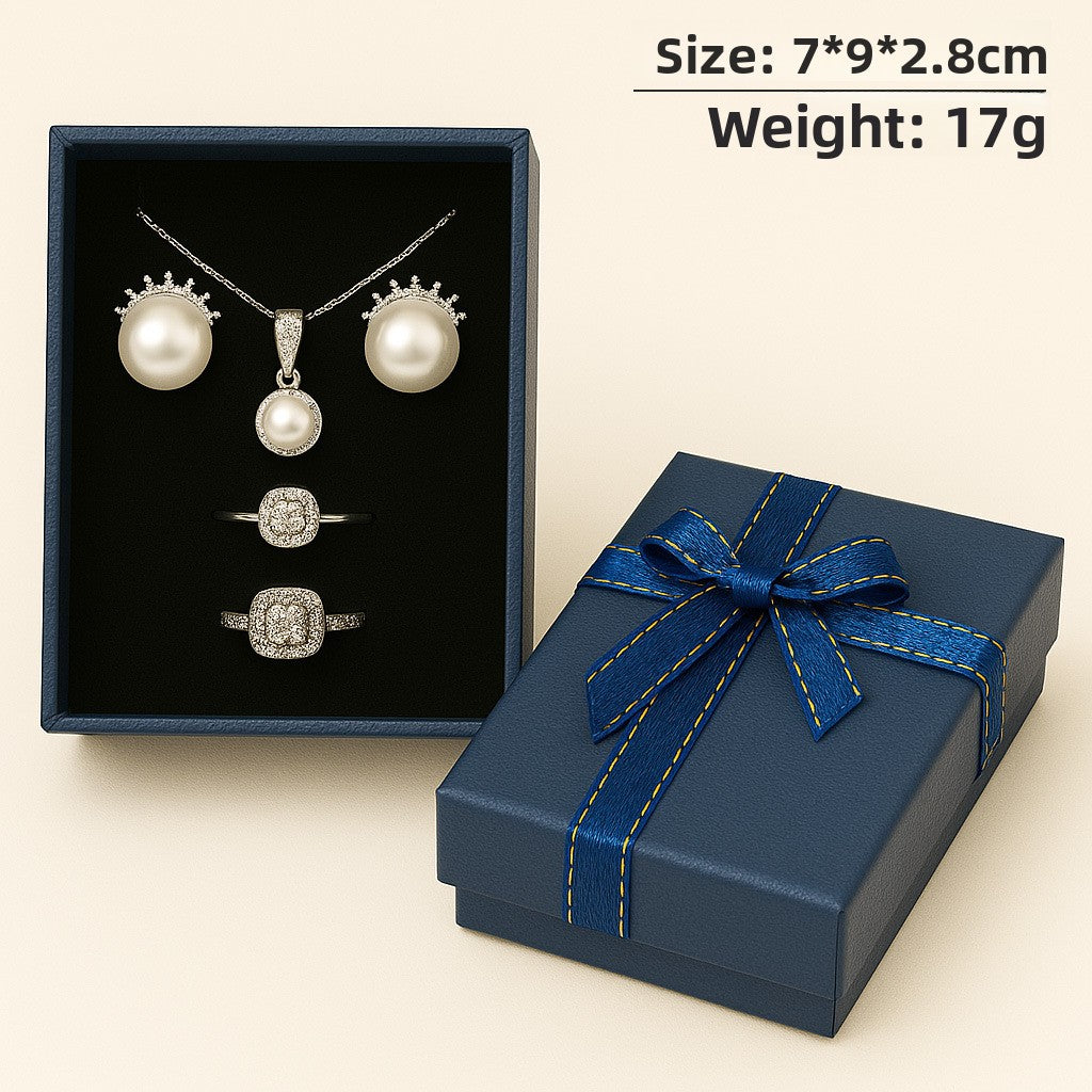 1 Piece Paper Jewelry Box With Bow Tie Design For Elegant Jewelry Packaging