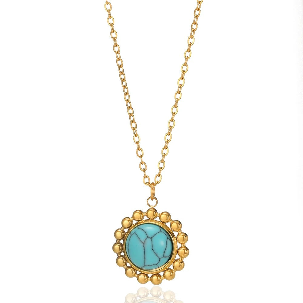 Flowers For Necklace Made Of Durable 304 Stainless Steel, Featuring Elegant Design