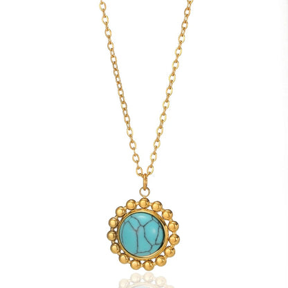 Flowers For Necklace Made Of Durable 304 Stainless Steel, Featuring Elegant Design