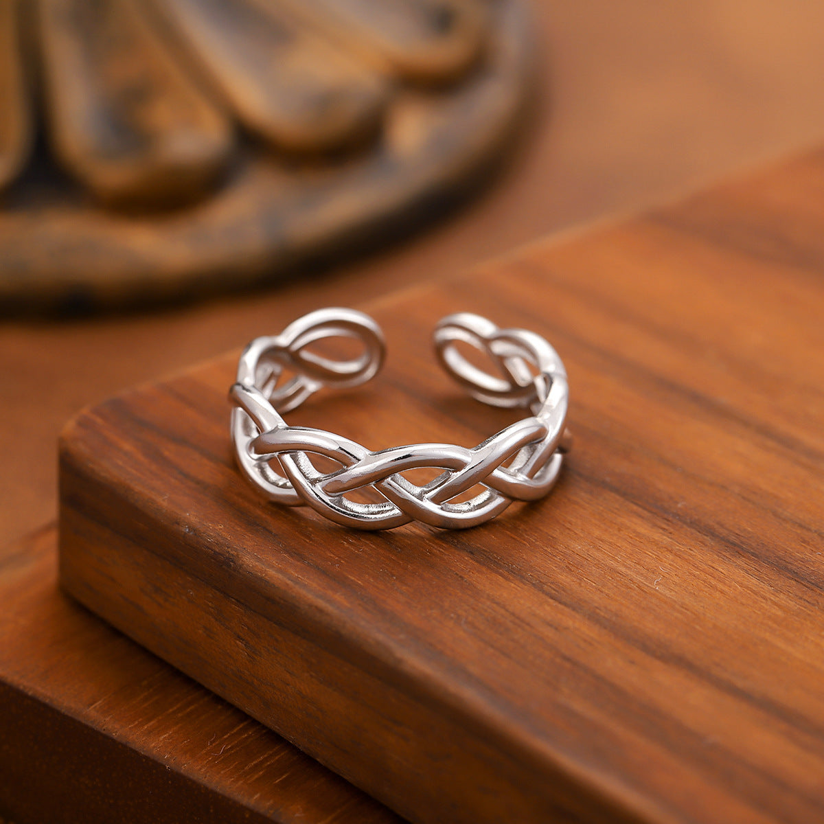 For Rings Made Of Durable 304 Stainless Steel Featuring Elegant Golden Finish