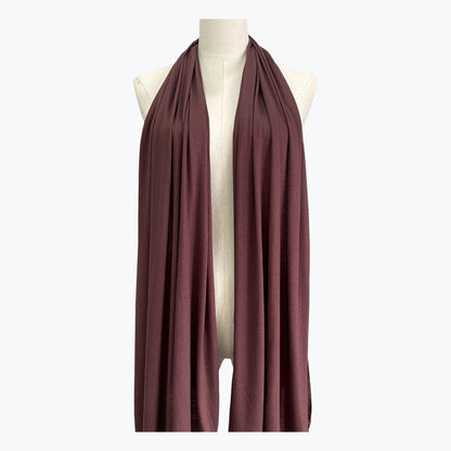 Solid Color Ethnic Style Women's Hijab In White, Mercerized Cotton Material Featuring Braid Craftsmanship