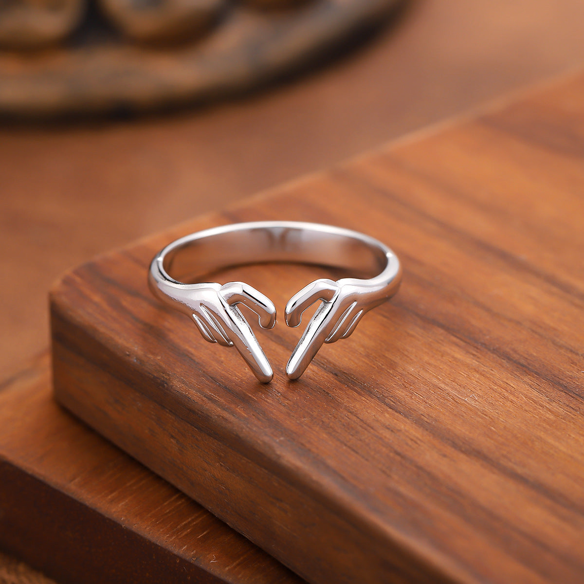 For Women Open Rings In 304 Stainless Steel With 18K Real Gold Plated PVD Coating