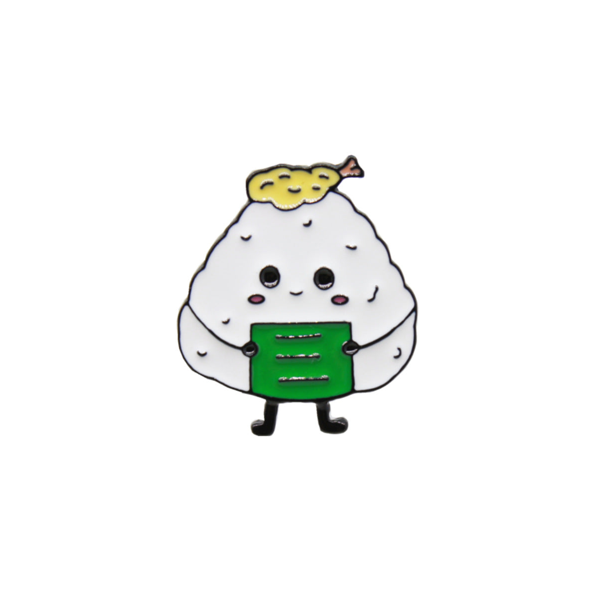 Metal Dumpling Salmon Sushi Tempura Rice Ball Badge Pin Clothing Bag Badge Alloy Brooch