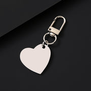 30*28.5mm Oblique Peach Heart + 34mm Door Latch Silver