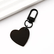 30*28.5mm Oblique Peach Heart + 34mm Door Buckle Black