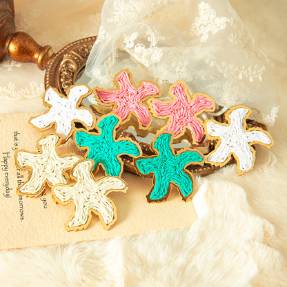 Starfish Stud Earrings For Women In 304 Stainless Steel With Hypoallergenic PVD Coated 18K Real Gold Plating