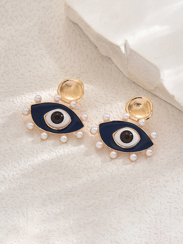 Eye Shape Geometric Earrings Accessories