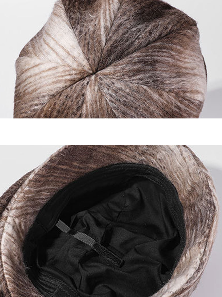 Women Winter Gradient Color Keep Warm Hat