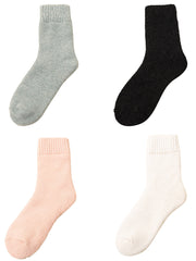 4 Pairs(White Pink lack Blue)