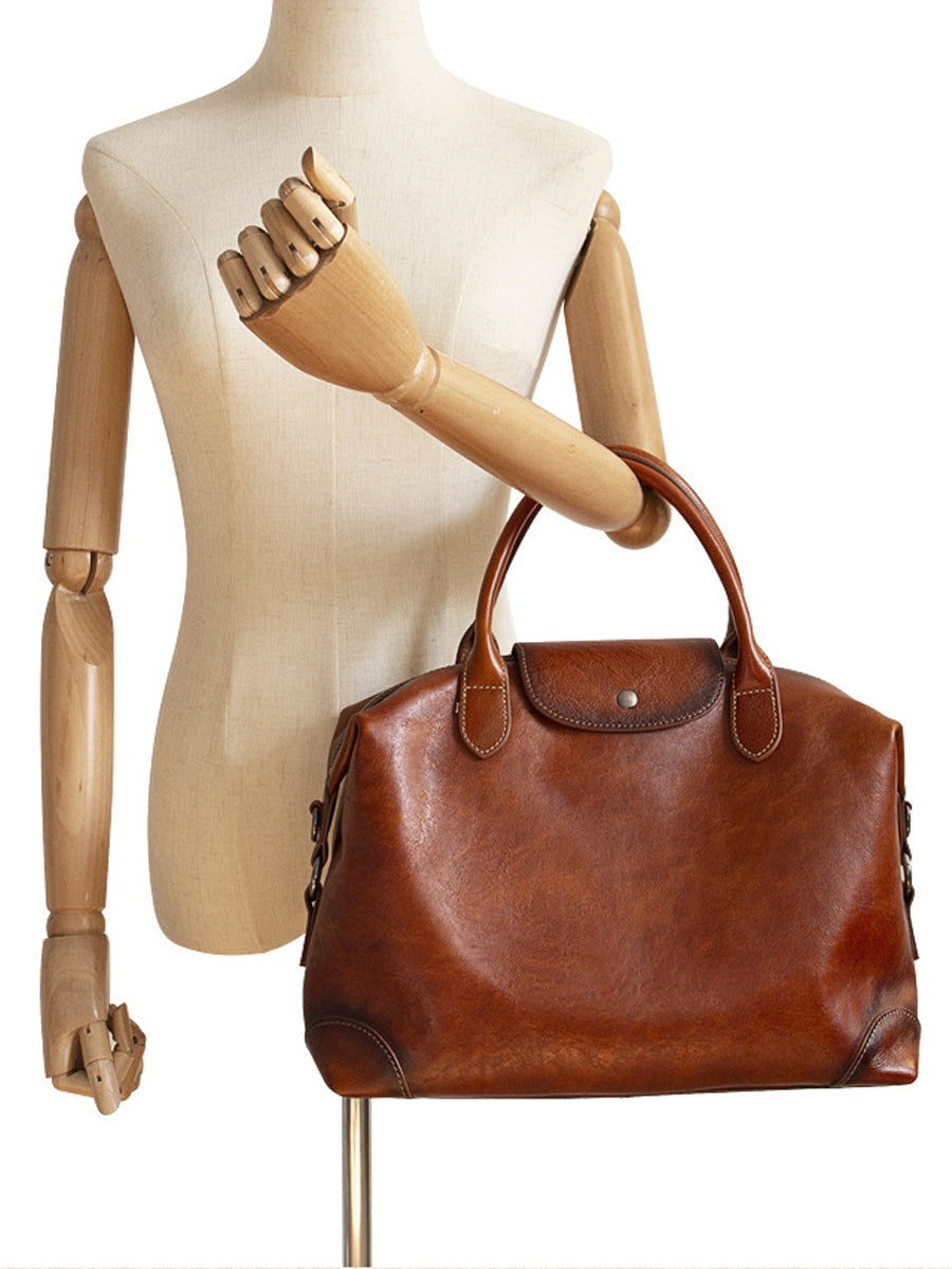Women Vintage Genuine Leather Tote Bag Crossbag